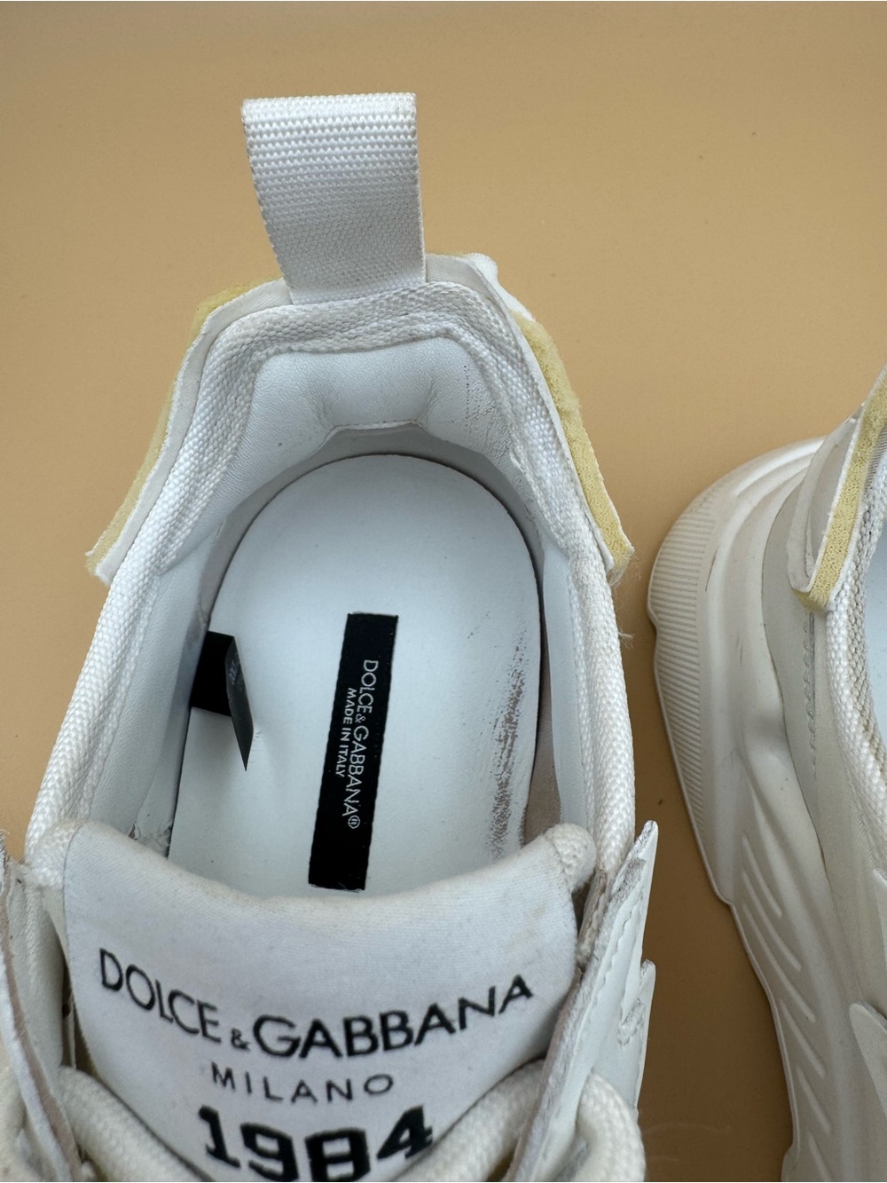 Dolce & Gabbana Mixed-materials Daymaster White Sneakers Unisex Size EU 41 - Picture 17 of 17